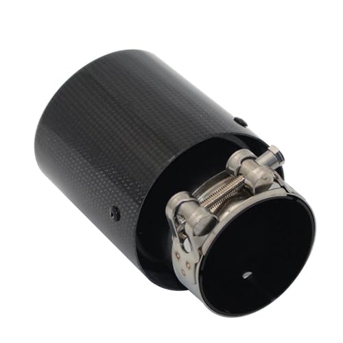 Embout silencieux voiture en acier noir inoxydable pour protéger et sublimer votre buse