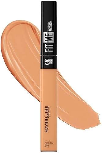Maybelline New York Fit Me Liquid Concealer Makeup, Natural Coverage, Lightweight, Conceals, Covers Oil-Free, Caramel, 1 Count (Packaging May Vary)