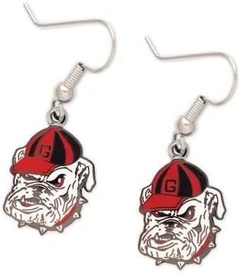 Georgia Dog Head Style Fish Hook Earrings