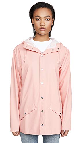 Image of RAINS Women's Jacket, Coral, Pink, M-L