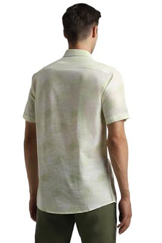 Image of Peter England Men Cotton Slim Fit Casual Summer Half Sleeve Shirt