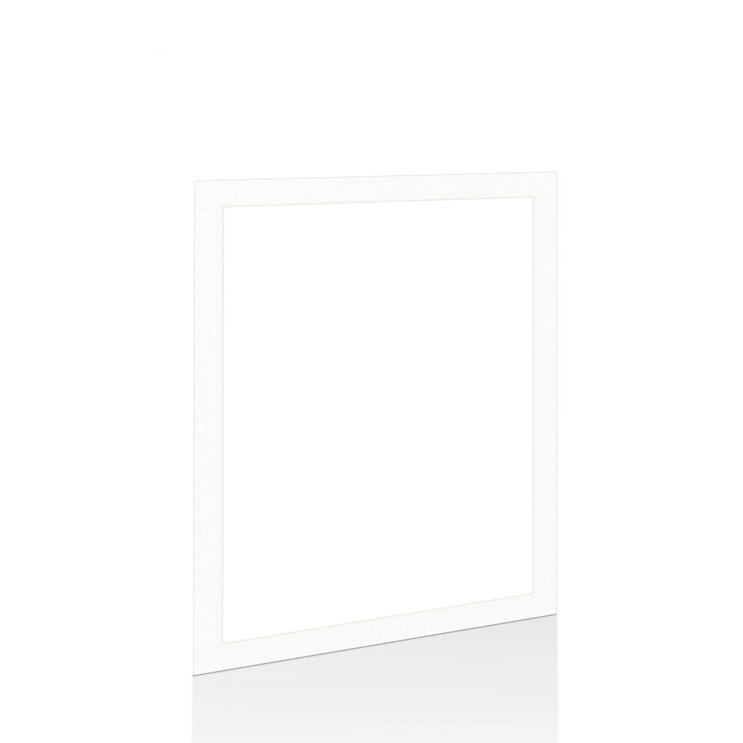Procut Global 90x70cm White Picture Mounts for Frames - Fits 80x60cm Aperture Size - Precision Cut Cardboard Photo Mounts - Mat Board for Prints, Artwork & Paintings โ image 1
