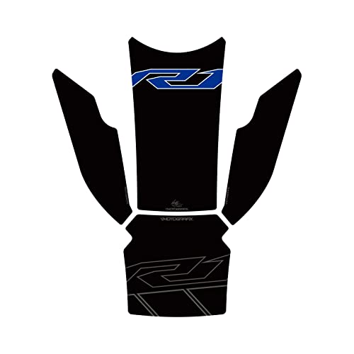 MOTOGRAFIX タンクパッド YAMAHA YZF-R1/M 15- ブラック/ブルー MT-TY026KB