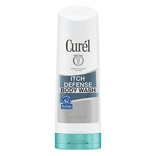 Curél Itch Defense Calming Body Wash, for Women and Men, Soap-free Formula, for Dry, Itchy Skin, with Hydrating Jojoba and Olive Oil, 10 Ounce