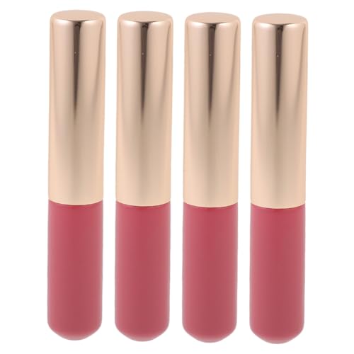 NULYLU Gentle Silicone Lip Brush Wand 4 Pack Ideal for Lipstick and Concealer Makeup Tool Fine Bristles