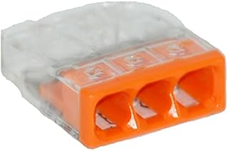 Wago szybkozłączka 3-torowa, 0,5-2,5 mm2, 100 szt, pomarańczowa