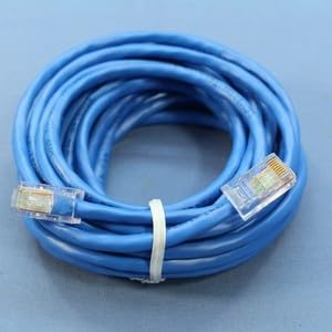 #US 5 NIP Blue Cat 5 15 Ft Ethernet LAN Patch Cords Network Cables 52454-15R