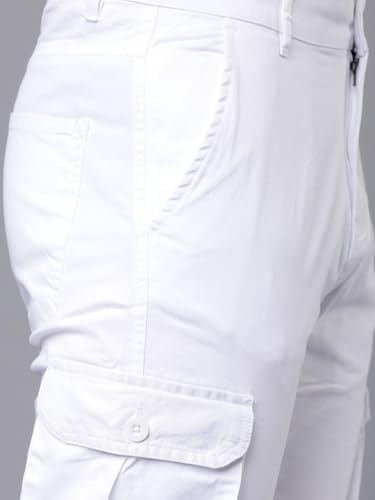 Image of Highlander Men's Slim Fit Cargo Trousers| Stylish & Comfortable for Casual, Travel & Active Wear | Trouser for Men | Men Trousers