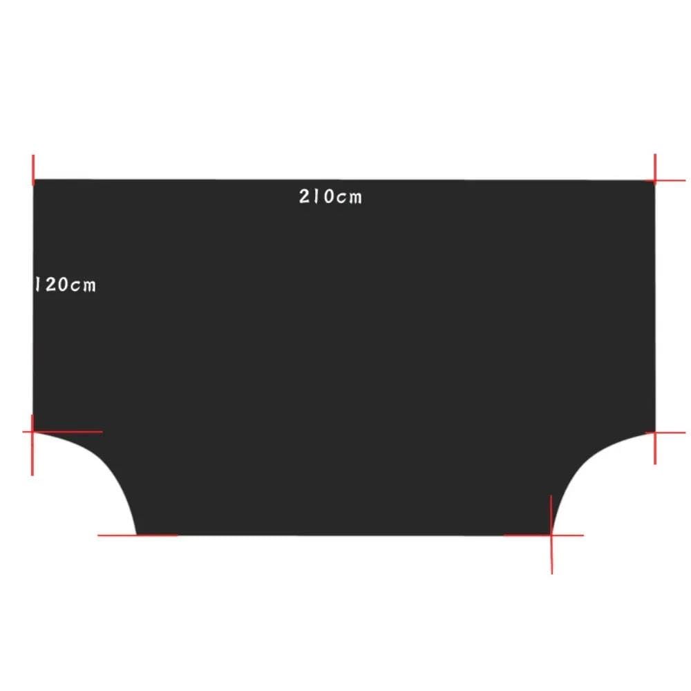 Generico 210 * 120 Cm Magnetico Auto Scudo Neve Addensare Protezione Parabrezza Mezza Copertura Impermeabile Prevenzione Finestrino Anteriore Gelo Copri Parabrezza Auto Inverno
