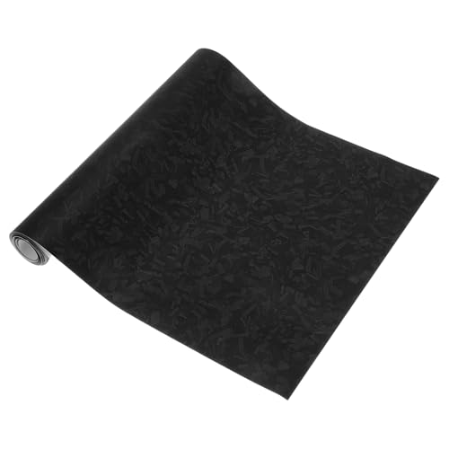Film carbone noir voiture mat 300x30cm covering auto universel et thermoformable