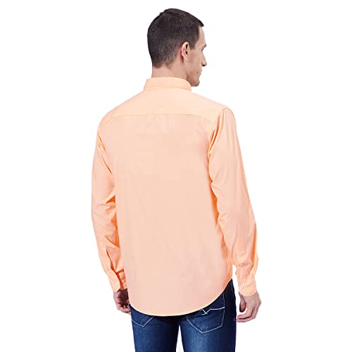 Image of Ben Martin Men's Cotton Regular Collar Shirt with Chest Pocket || Classic Collar, Slim Fit, Casual & Formal Wear || Soft & Breathable Fabric || Full Sleeve Shirt for Men