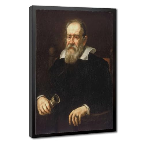 Portrait Galileo Galilei poster toile pour remplacer un cadre lourd difficile à fixer