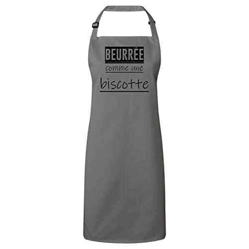 Tablier cuisine beurrée comme une biscotte pour repas en famille