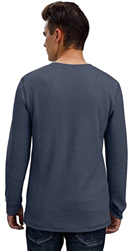 Sailwind Men's Long Sleeve Waffle Henley Casual Henley T-Shirts for Men3