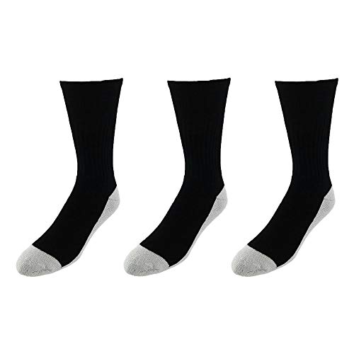 Pro Feet Men's Athletic Health Crew Cotton Blend Socks (3 Pair Pack)2
