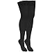 Nuvein Medical Compression Stockings, 20-30 mmHg Support, Women & Men Thigh Length Hose, Closed Toe, Black, Large