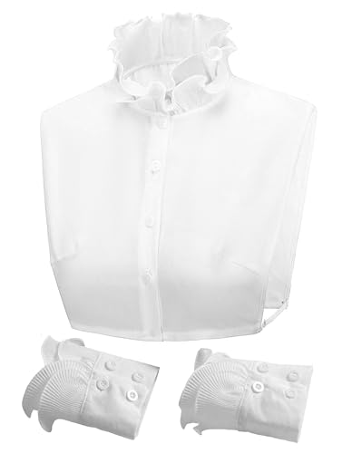 Fake Collar Shirt Versatile Accessories Victorian Chiffon Dickey Collar For Women3