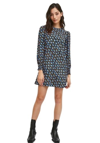 Compania Fantastica Vestido Corto Negro Estampado 'Evil Eye', Negro, M