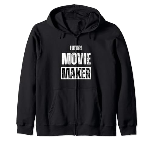 Vintage Future Movie Maker For Student Filmmaker Director Zip Hoodie
