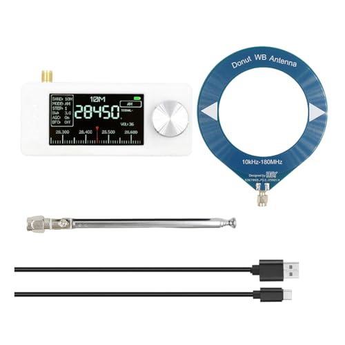 Mini radio LSB USB compacte avec antenne boucle 10-180 MHz pour capter sans bruit