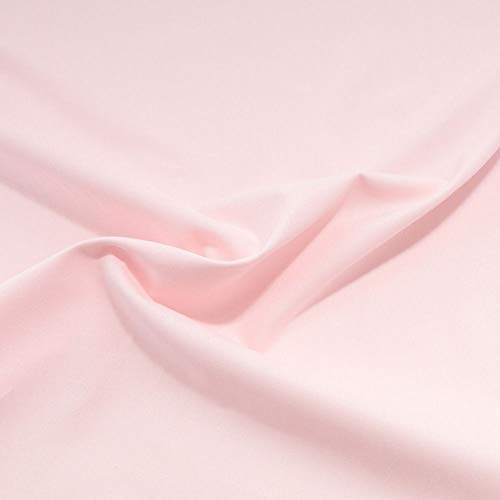 TOLKO 50cm Baumwollstoff Meterware uni | Popeline Stoff aus ÖkoTex Baumwolle in leuchtenden Farben | Kleiderstoff Dekostoff Vorhangstoff Bezugsstoff Patchwork Kinder Stoffe zum Nähen (Soft Rosa)
