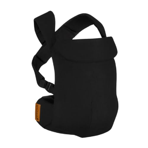Image of WildBird - Aerial Carrier - 7 to 45 lbs - for Moms, Dads & Caregivers - 100% Natural European Linen Fibers - Versatile & Adjustable - Small Size - Raven Fabric