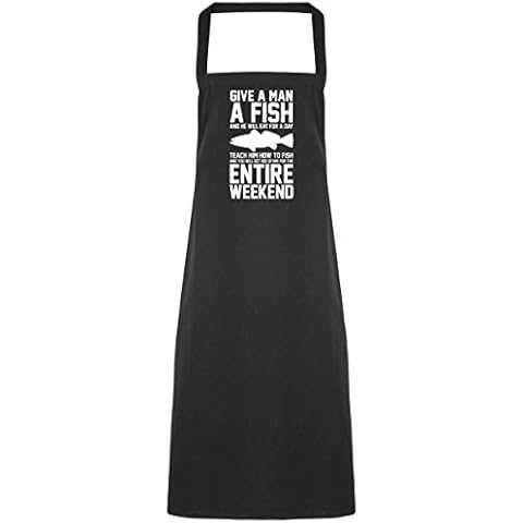 Hippowarehouse Give a Man a Fish Apron Cover