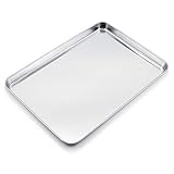 WEZVIX Large Baking Sheet Stainless Steel Cookie Sheet Half Sheet Oven Tray Baking Pan Rectangle...