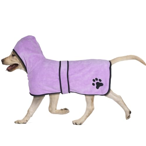 COMFPET-US Accappatoio per Cani XS, Viola