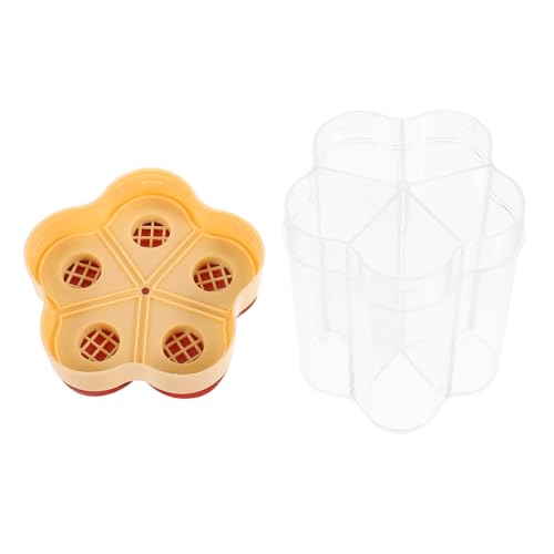 Cabilock Salt Pepper Shaker Set 5-in-1 Seasoning Jar Spice Containers Lids Kitchen Condiment Bottles for Bbq Cooking