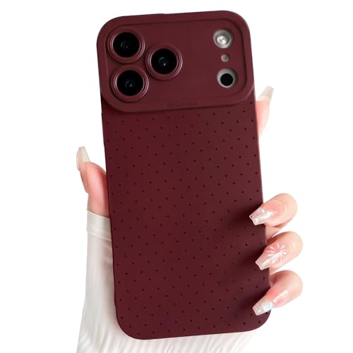 NITITOP Compatible for iPhone 17 Pro Case Cute Dots - Wine Red by NITITOP - Used condition - US$7.49