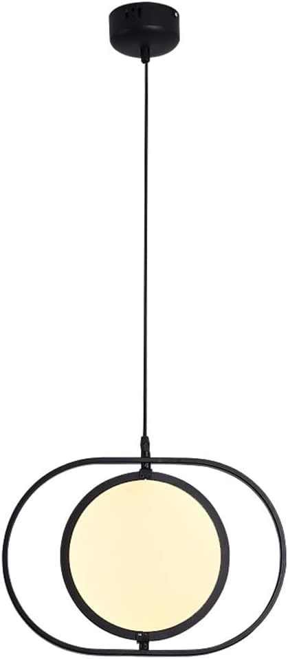 Luminaire suspendu tête unique au design moderne et rotatif à 360 degrés