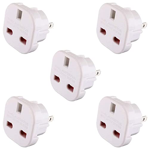 Gadgets Hut UK - 5 x UK to US Travel Adaptor suitable for USA Canada Mexico Thailand - Refer to Product description for Country list