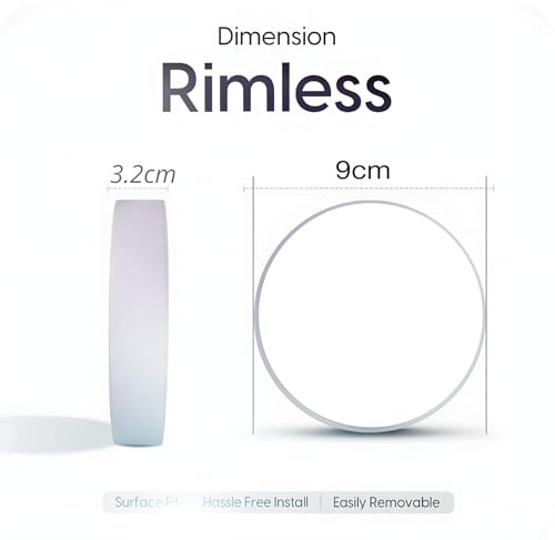 Image of 9 Watt White Rimless Surface Penal Light Pack of 3
