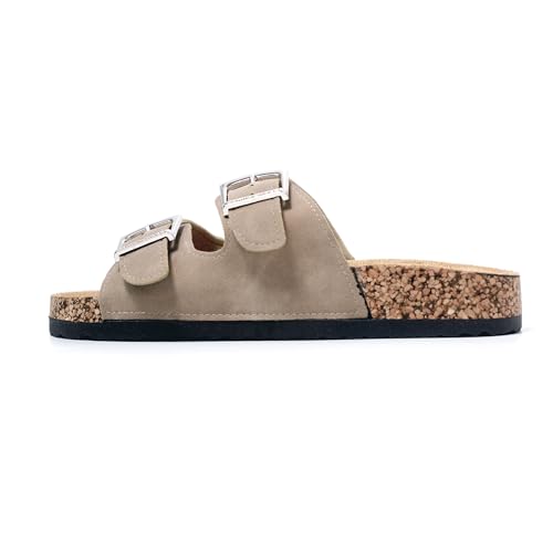 JOMIX Sandalen Dames met Verstelbare Dubbele Gesp Vrouwen Zomer Teenslippers voor Thuis Zwembad Strand - Image 3