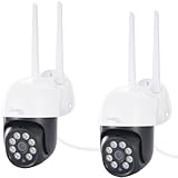 Casativo 2er-Set WLAN Outdoor Überwachungskamera 2K: IP66, Pan-Tilt: Volle Kontrolle & Brillante Überwachung für Ihr Zuhause – Tag & Nacht