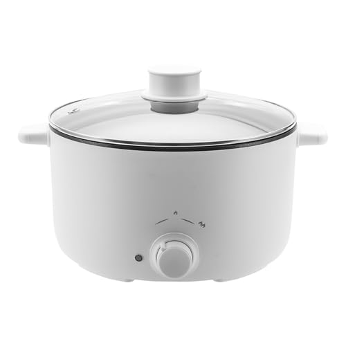 FfiMe 5L Olla eléctrica con vaporera, Cocina Multifuncional portátil, Temperatura Ajustable de Tres velocidades, Revestimiento Antiadherente, Resistencia a Altas temperaturas y fácil de Limpiar