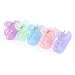 5pcs Women Assorted Color Plastic Spring Loaded Luminous Hair Claw Pin Clip