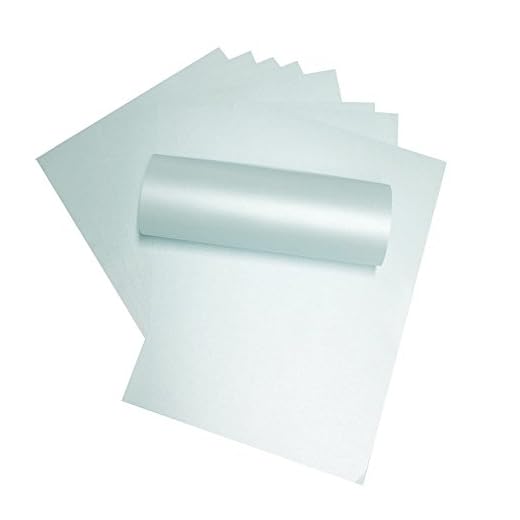 A4 Baby Blå Majestätisk Pearlescerande Skimmer Papper Dubbelsidig 120 gsm Lämplig för bläckstråleskrivare och laserskrivare