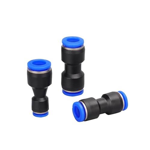 LIUCH Cilindro neumático de conexión rápida PU/PG, 4/6/8/10/12/14/16 mm, manguera de aire y agua, conector recto, tubo de conexión de válvula, 1 unidad(Pu16)