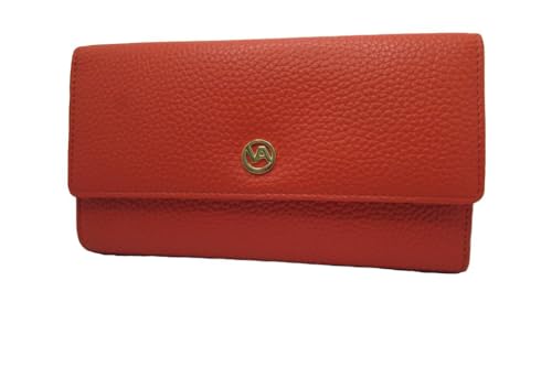 Made in Italy Vera Pelle Womens Wallet Mint Purse 14 Cards + ID Italian Leather (lacca red)4
