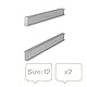 Nobo 1900410 Kartentafel-Zubehör Rahmenprofil für Stecksystem, Index 12, 2 Stück