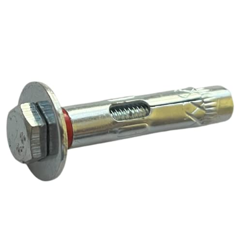 PlasmaGal - Pernos de Anclaje para Hormigón - PACK de 10 Tacos Metálicos - Broca de 10 mm x 80 - Espiches para colocar en hormigón (10, Ø10x80)