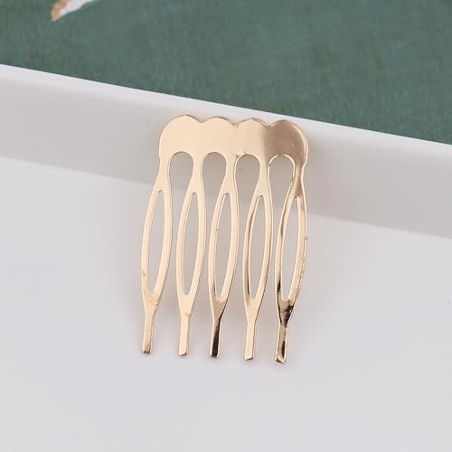 20 Peines Metálicos para Cabello, 5 Dientes miniatura 3