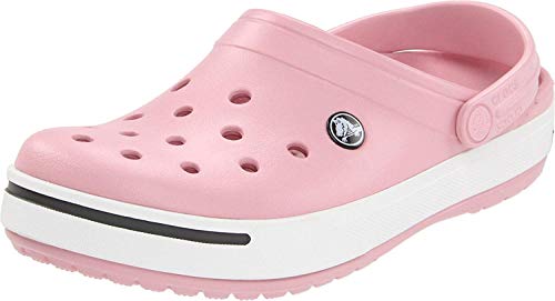 Image of crocs Petal Pink /Graphite Clogs - M4W6 (11989-617)