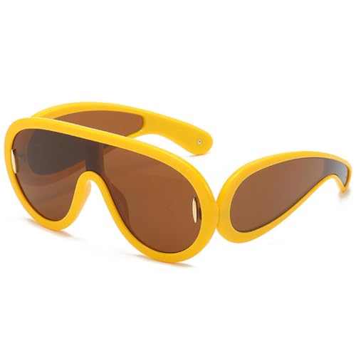 Lunettes de soleil de style futuriste LVTFCO finitions miroir et monture géométrique premium