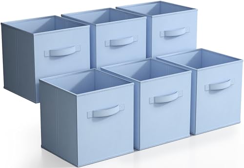 Sorbus Storage Cubes - 11 Inch Foldable Fabric Baskets for Organizing Pantry, Closet, Shelf, Toy Box, Cubby - 6 Collapsible Cloth Cube Storage Bins...