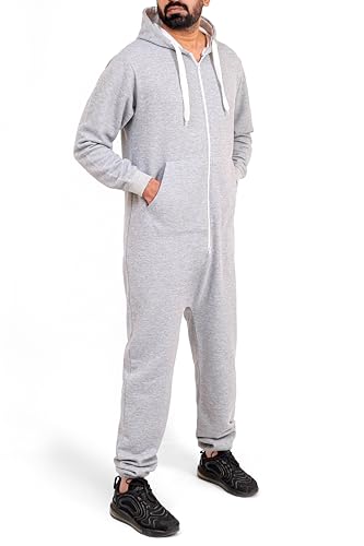 Men's Unisex Onesie Jumpsuit Elegant One Piece Pajama Playsuit Men's SleepWear All In One2
