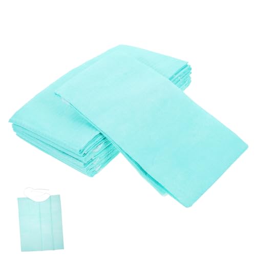 CIYODO 10pcs Random Oral Scarf for Clinic Bibs Polyethylene Backing Single-use Paper Towels