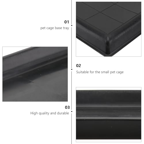 image for LIOOBO Pet Tray - Leakproof Plastic Tray for Dog Crate Rabbit Cage and
